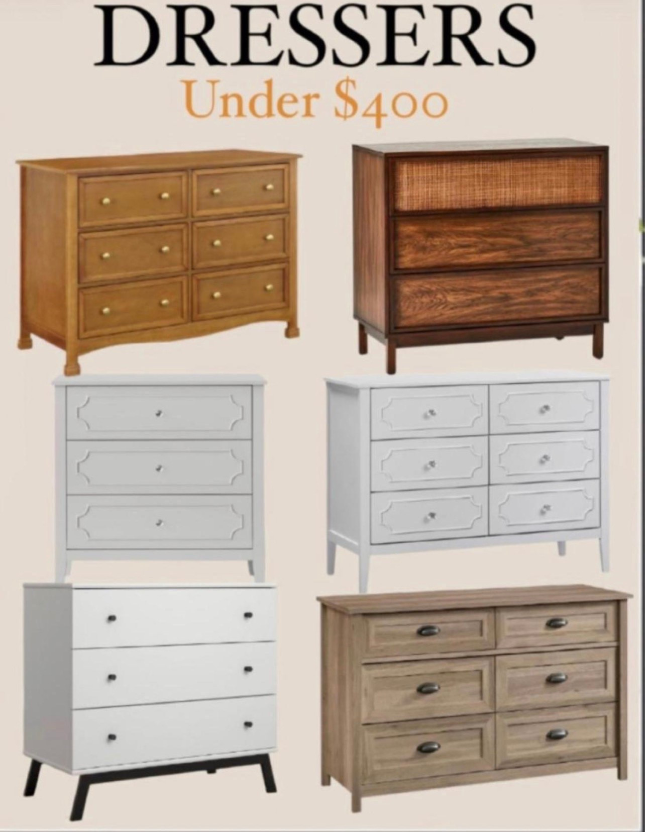 Dressers under $400 #dresser🤍
Bedroom dresser 🤍