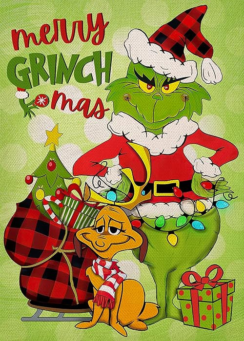 Furiaz Merry Christmas Green Small Decorative Garden Flag, Xmas Polka Dots Yard Outside Decoratio... | Amazon (US)