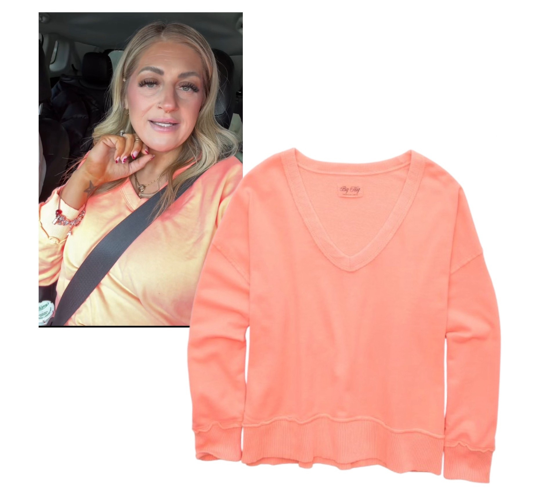 This is the sweatshirt I’m wearing in my latest TikTok! It’s a very very bright orange and very pretty for spring! Super comfy and somewhat oversized but still true to size! 

#LTKfindsunder50 #LTKSeasonal #LTKActive