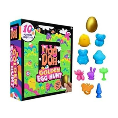 Nee Doh 2026 Easter Golden Egg Treasure Hunt Mystery 10-Piece Set, Nee Doh Easter Egg | Amazon (US)