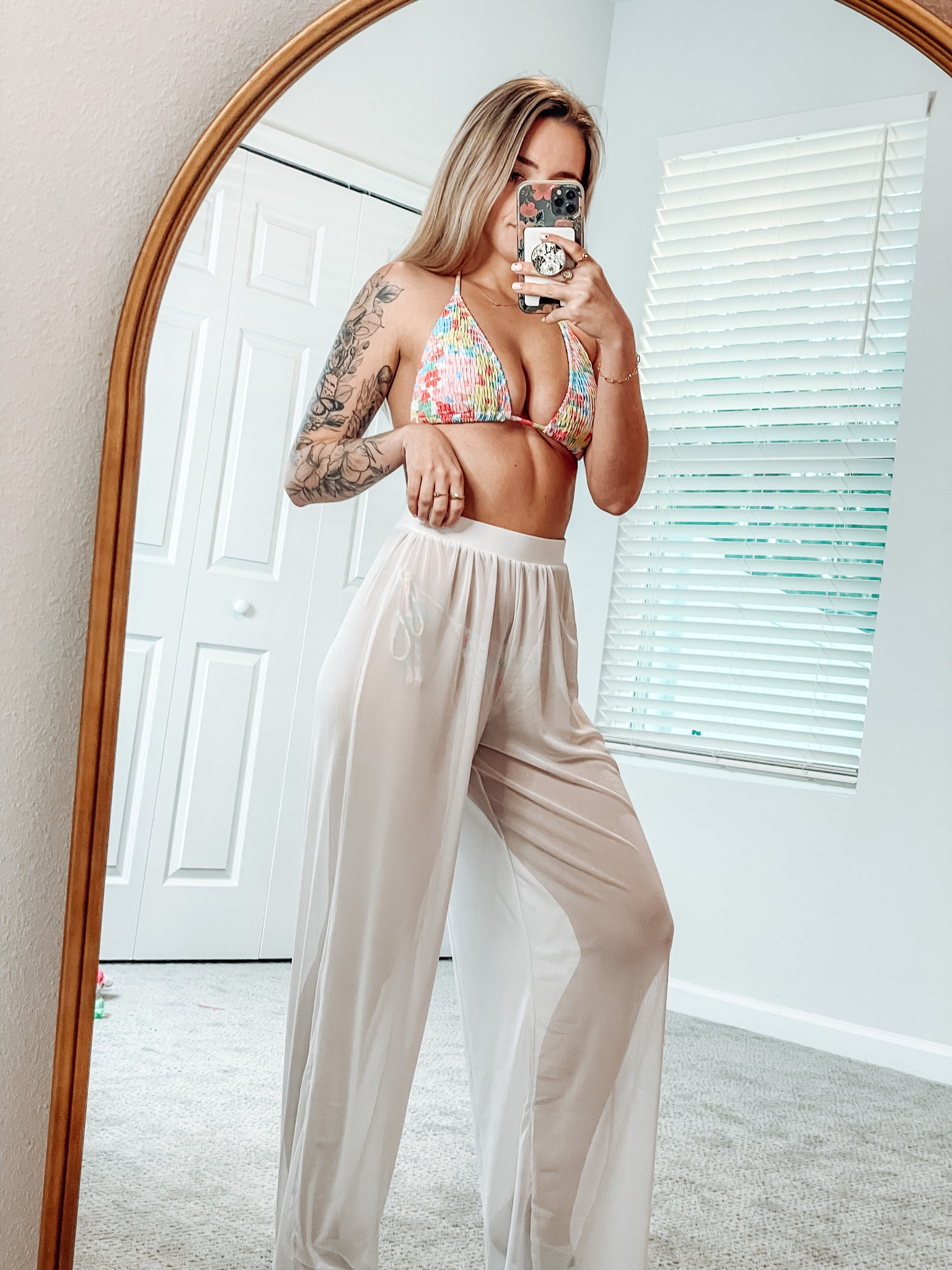 Shein floral bikini and sheer pants

#LTKfit #LTKtravel #LTKswim