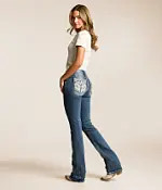 Mid-Rise Tailored Boot Stretch Jean | Buckle