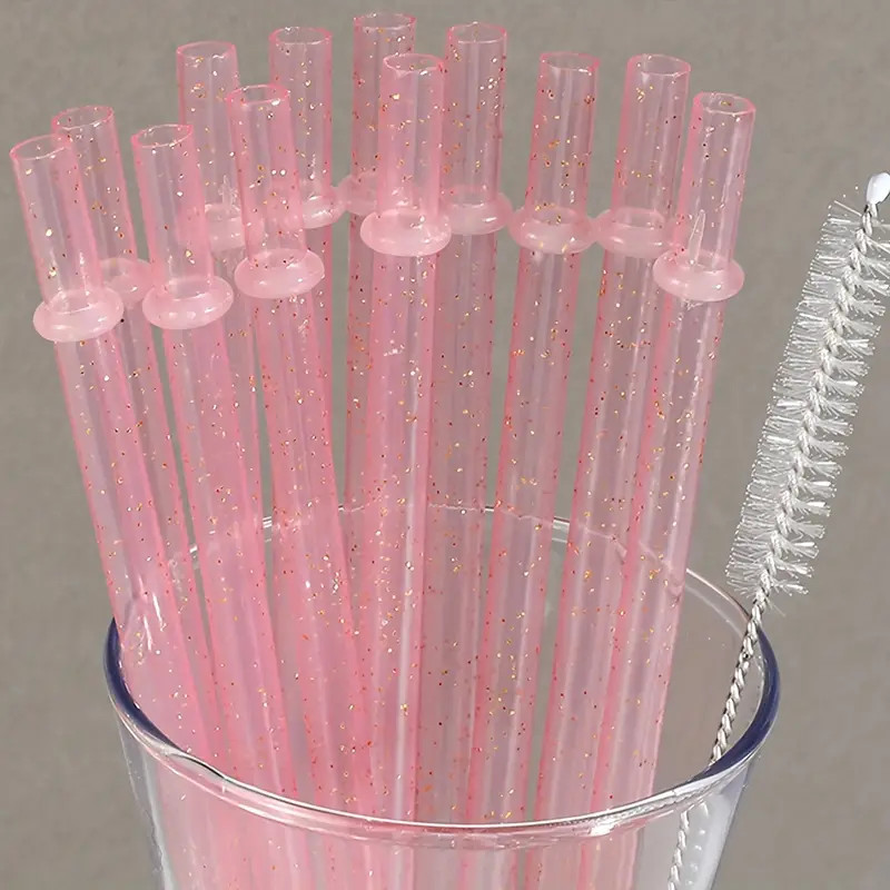 12-Piece Reusable Plastic Straws Set - Durable, 9-Inch Long, Fits 24oz-30oz Mason Jars and Glass,... | Temu Affiliate Program