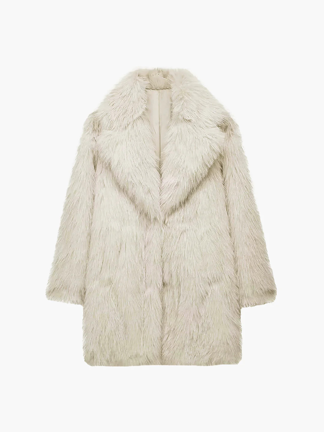 Oversized Fuzzy Women Faux Fur Coat | Commense