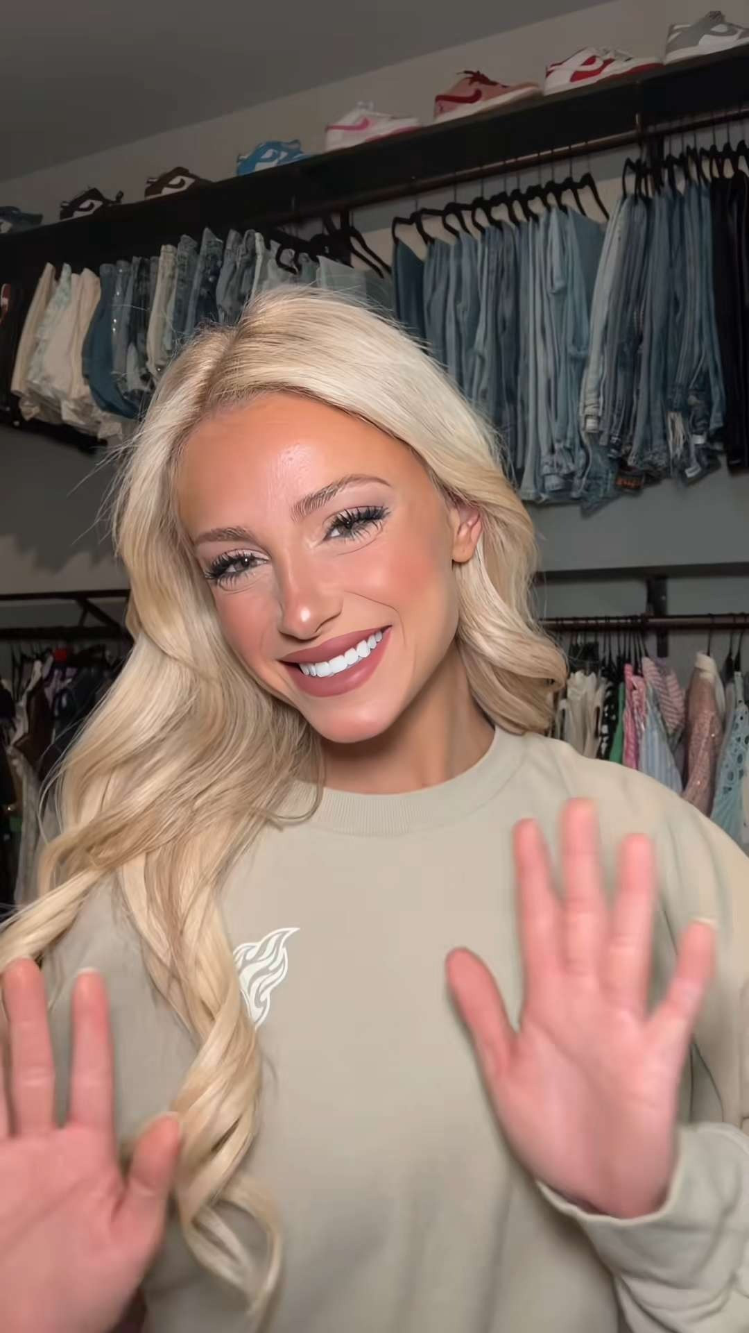 GRWM for an appearance as an NFL Majorette! 💙✨ 

 #LTKBeauty