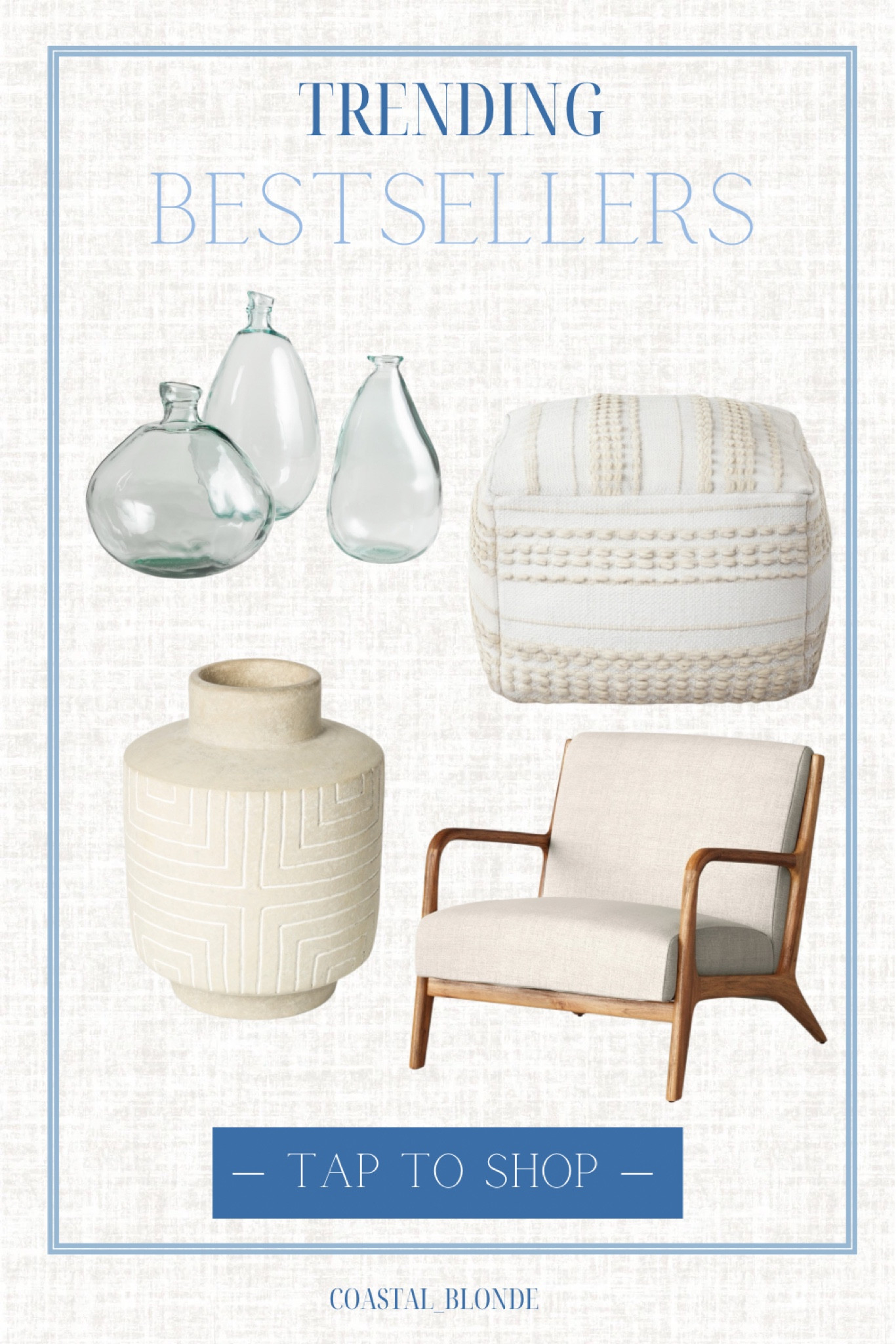 Trending home decor chair vases pouf 

#LTKHome #LTKFindsUnder100 #LTKFindsUnder50