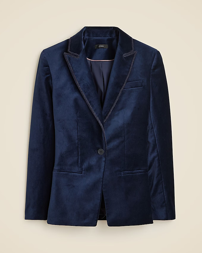 Petite Alexandra blazer in velvet | J. Crew US