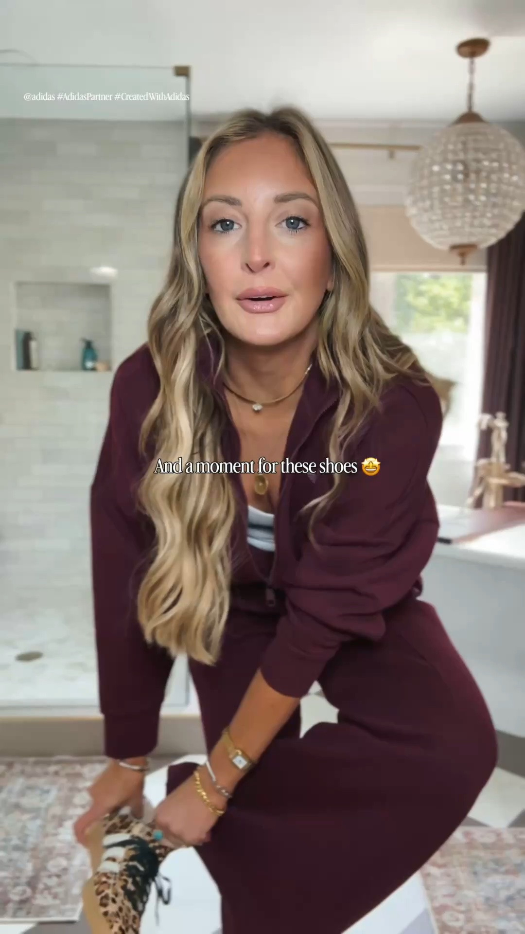 Wearing the cutest track suit from @adidas today and I couldn’t wait to share it with you all! The fabric is so soft and the maroon color perfect for Fall! Wearing my true to size small. 

#AdidasPartner #CreatedWithAdidas

#LTKootd #LTKgrwm #LTKdayinmylife
