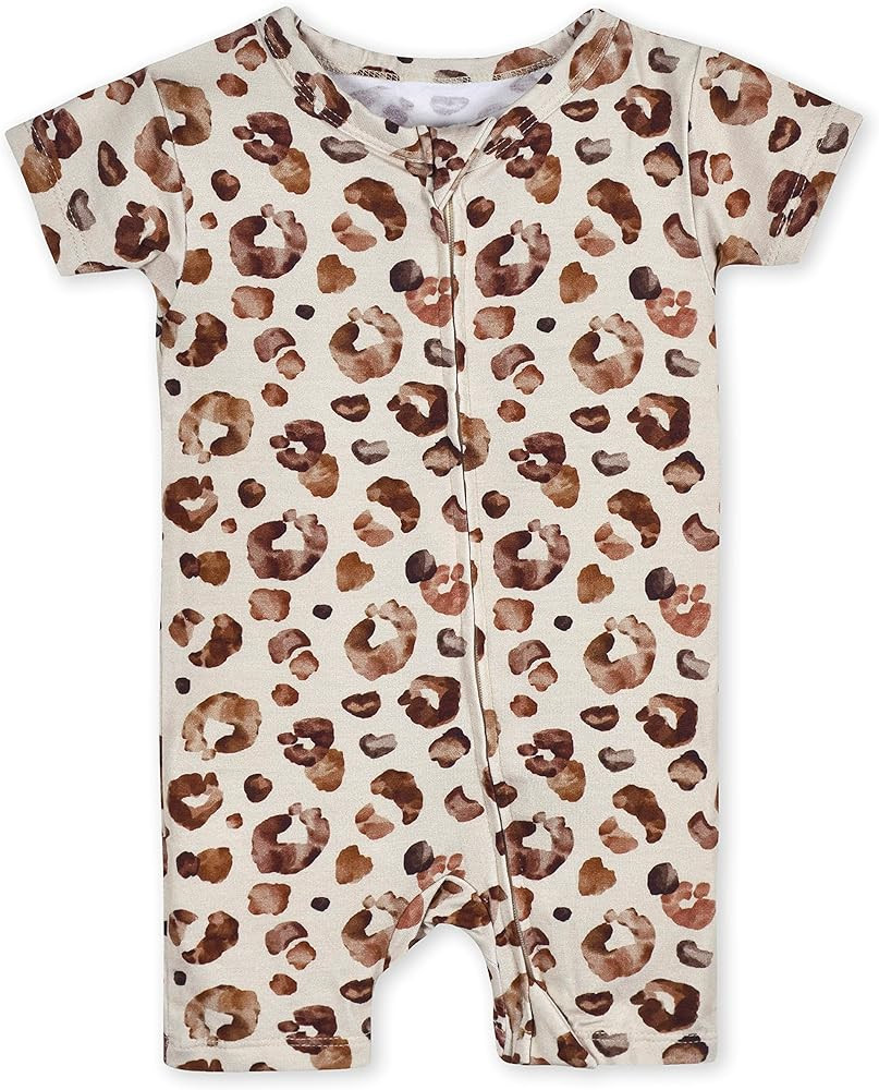 Gerber Unisex Baby Buttery-Soft Short Sleeve Romper With Viscose Made With Eucalyptus | Amazon (US)