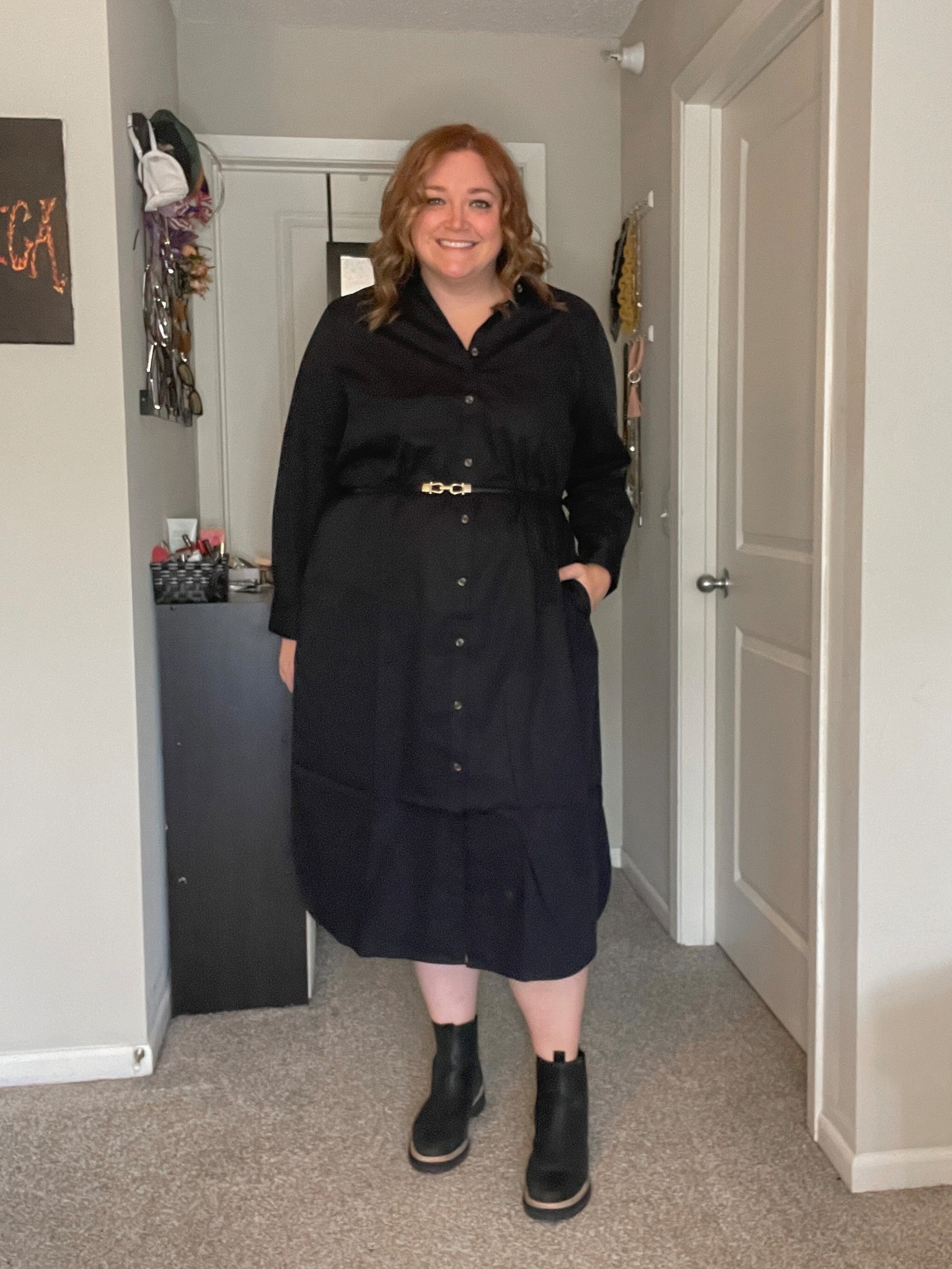 Classic chic shirt dress for work.

#LTKWorkwear #LTKPlusSize #LTKMidsize