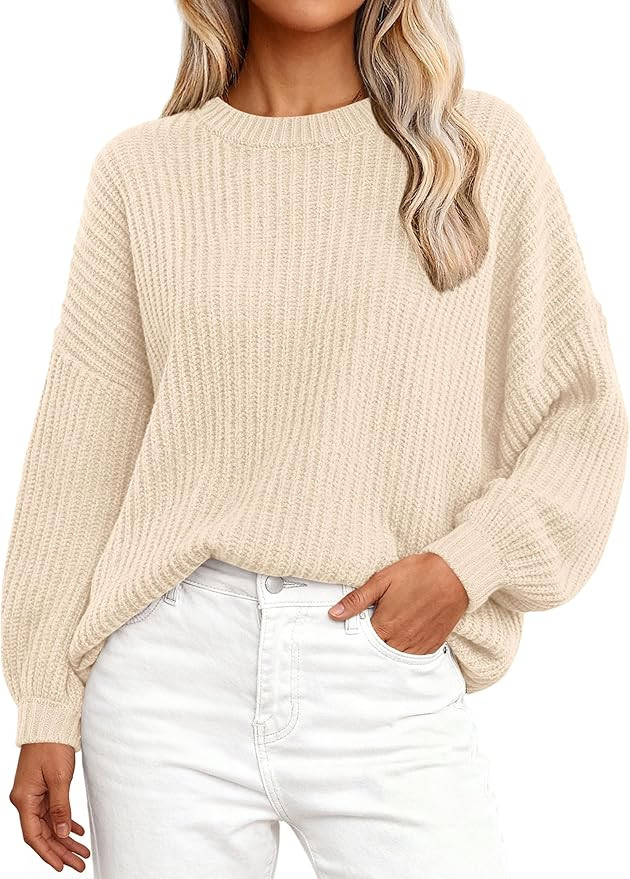 PRETTYGARDEN Fall Sweaters for Women 2025 Fashion Long Sleeve Casual Ribbed Knit Winter Clothes P... | Amazon (US)