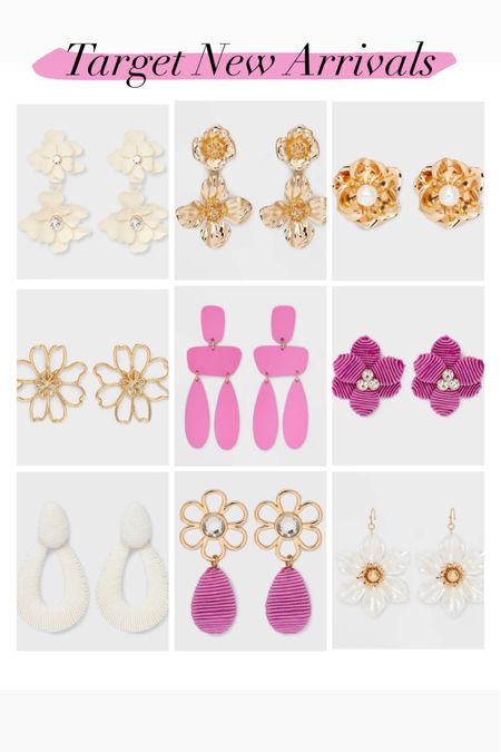 Target new arrivals 
Statement earrings 