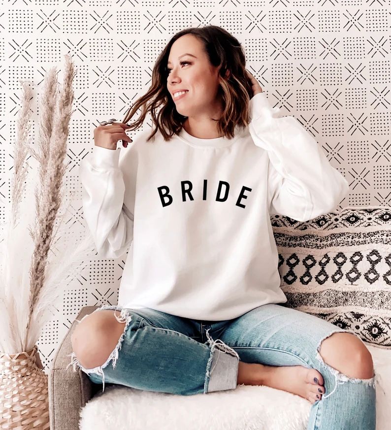 Bride Sweatshirt Winter Gift for Bride Holiday Gift Ideas for Bride to Be Bridal Shower Gift New ... | Etsy (US)