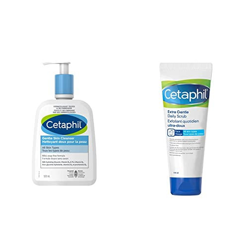 Cetaphil Gentle Skin Cleanser (500ml) + Cetaphil Extra Gentle Daily Scrub (178ml) | Amazon (CA)