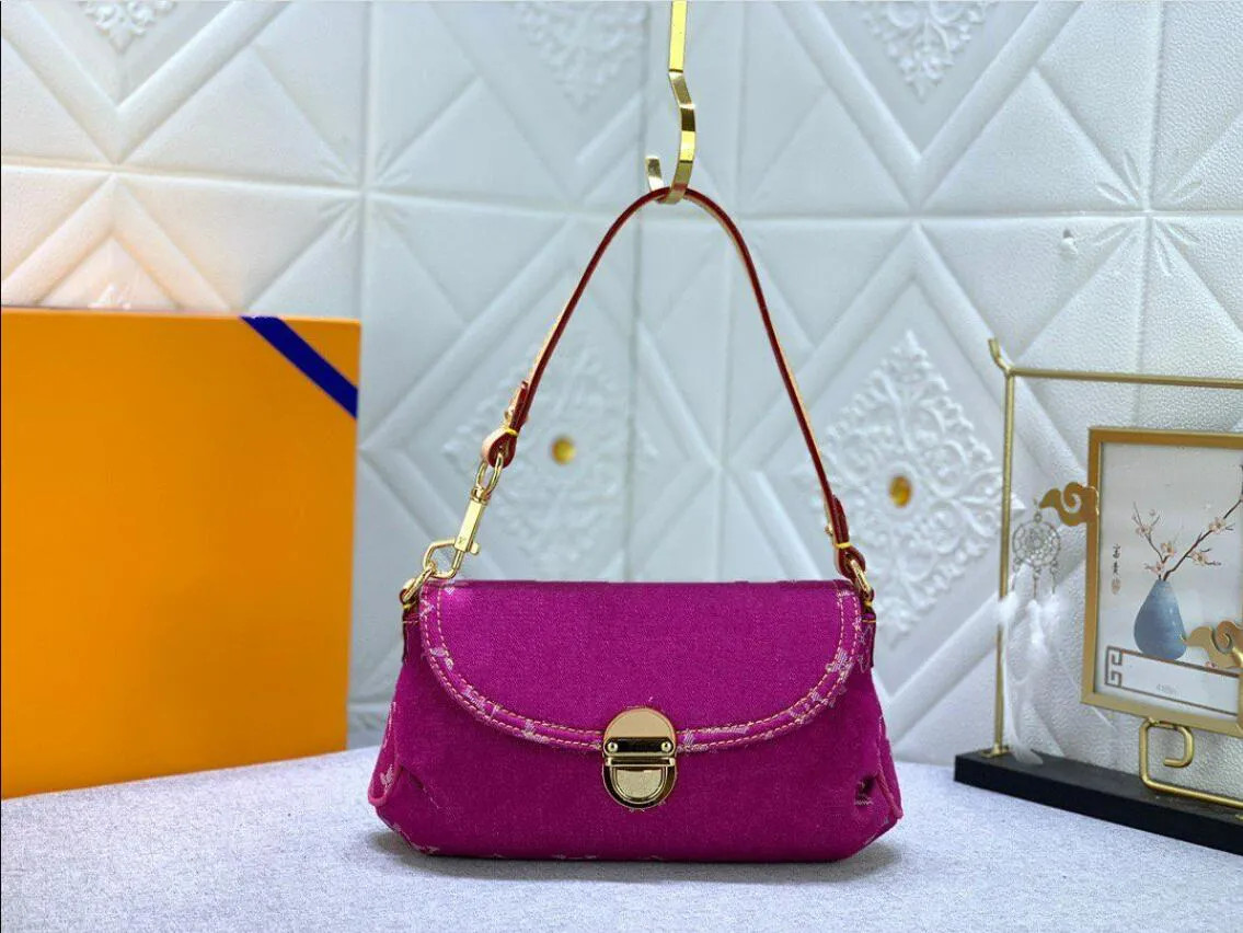 Save Big on Bulk Denim Handbags Designer Bag 7a High Quality Denim Handbag Wallet Men's And ... | DHGate