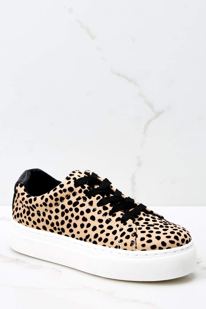 Lead Runner Cheetah Print Sneakers | Red Dress 