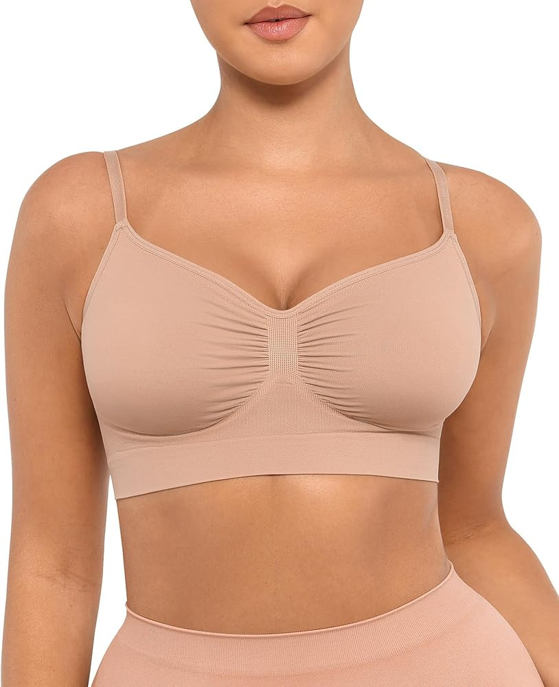FeelinGirl Bralettes for Women with Support Comfortable Bras No Underwire Seamless Everyday Bras | Amazon (US)