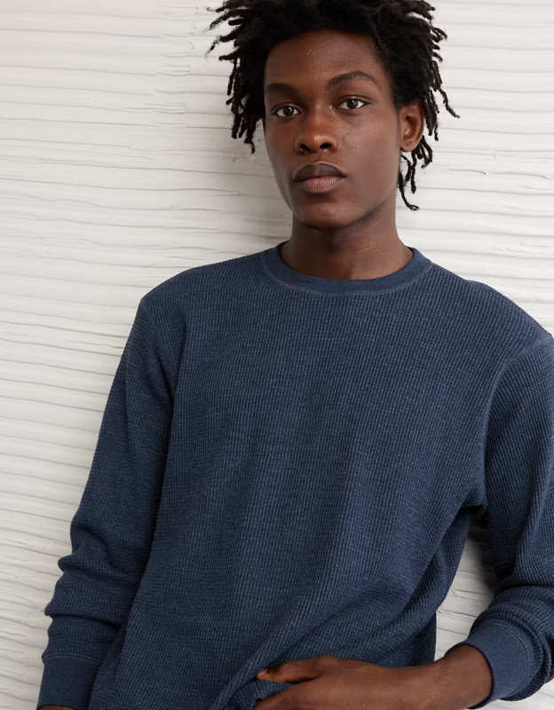 AE Cozy Waffle Thermal T-Shirt | American Eagle Outfitters (US & CA)