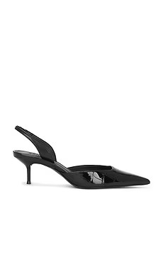 Schutz Paola Mid Slingback in Black from Revolve.com | Revolve Clothing (Global)