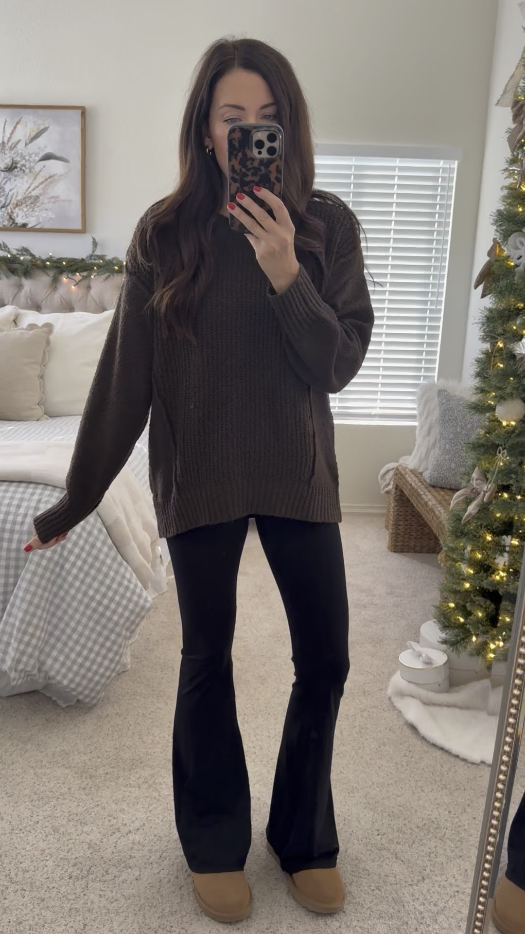 Sweater-medium on sale!
Leggings-small & on sale + prime!
Uggs on sale, run tts 

#LTKSaleAlert #LTKGiftGuide #LTKCyberWeek