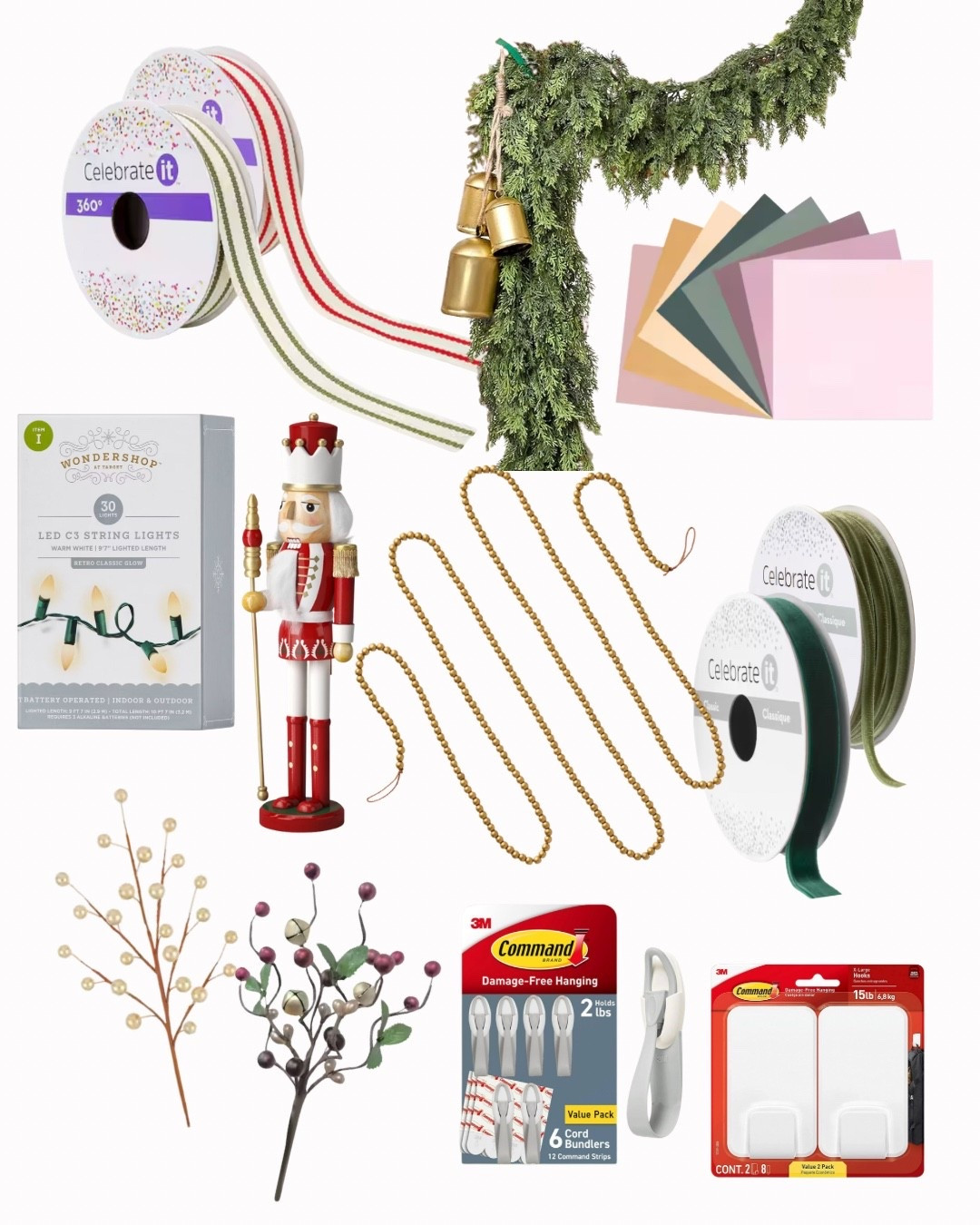 All the supplies I used to create our living room mantel this holiday season.

#LTKSeasonal #LTKHoliday