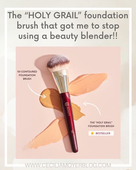 The foundation brush that got me to stop using a beauty blender! It’s soft, applies product so smoothly, the coverage is amazing, and no streaks!! Bk beauty - must have 

#LTKFindsUnder50 #LTKBeauty #LTKOver40
