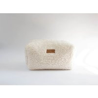 Sherpa Boxy Bag, Faux Pouch, Unique Gift, Make-Up Fluffy Bag | Etsy (US)