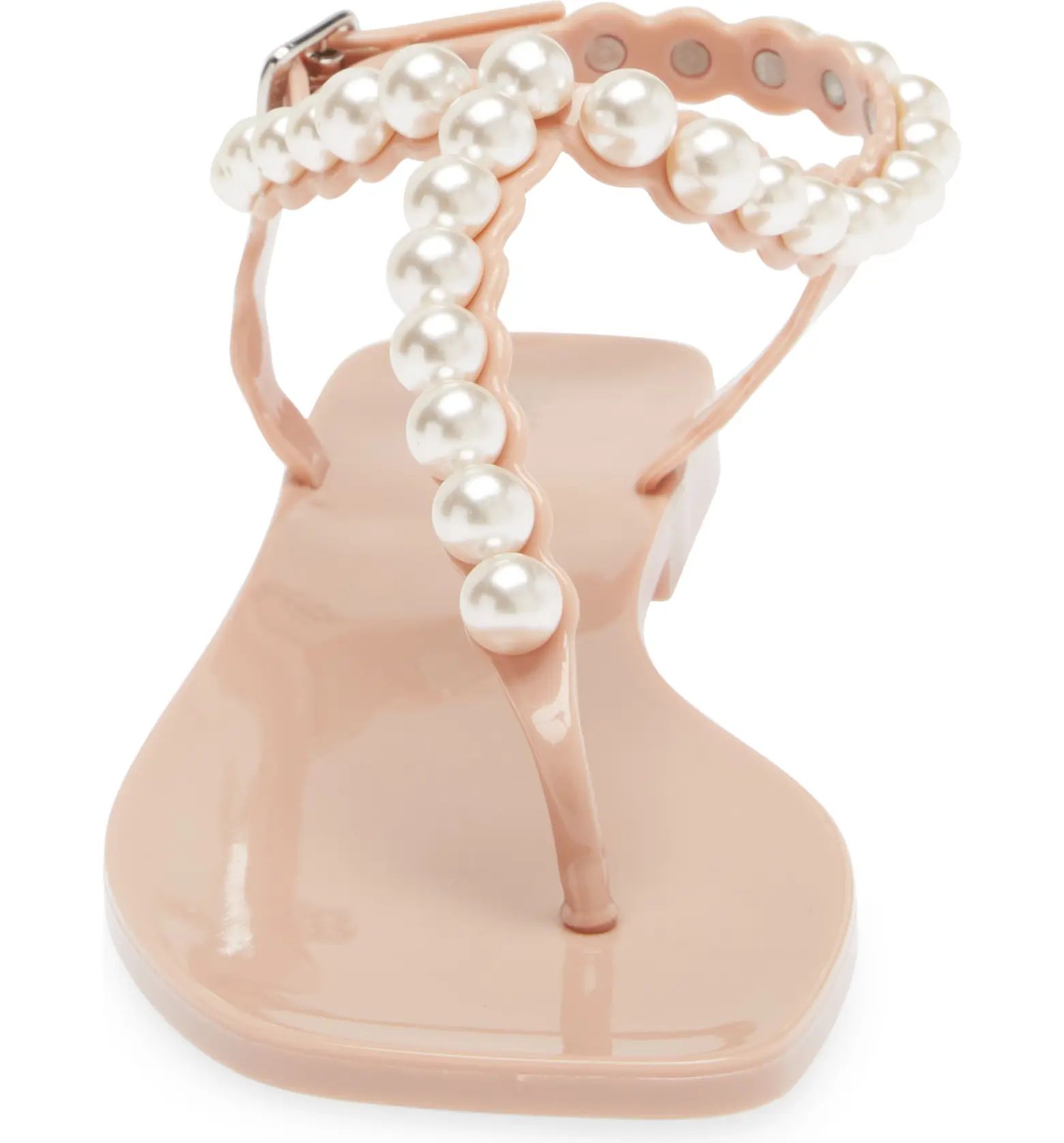 Pearlesque Imitation Pearl Ankle Strap Sandal (Women) | Nordstrom