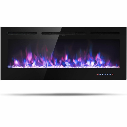 50 inch Recessed Electric Insert Wall Mounted Fireplace with Adjustable Brightness | Best Buy Canada