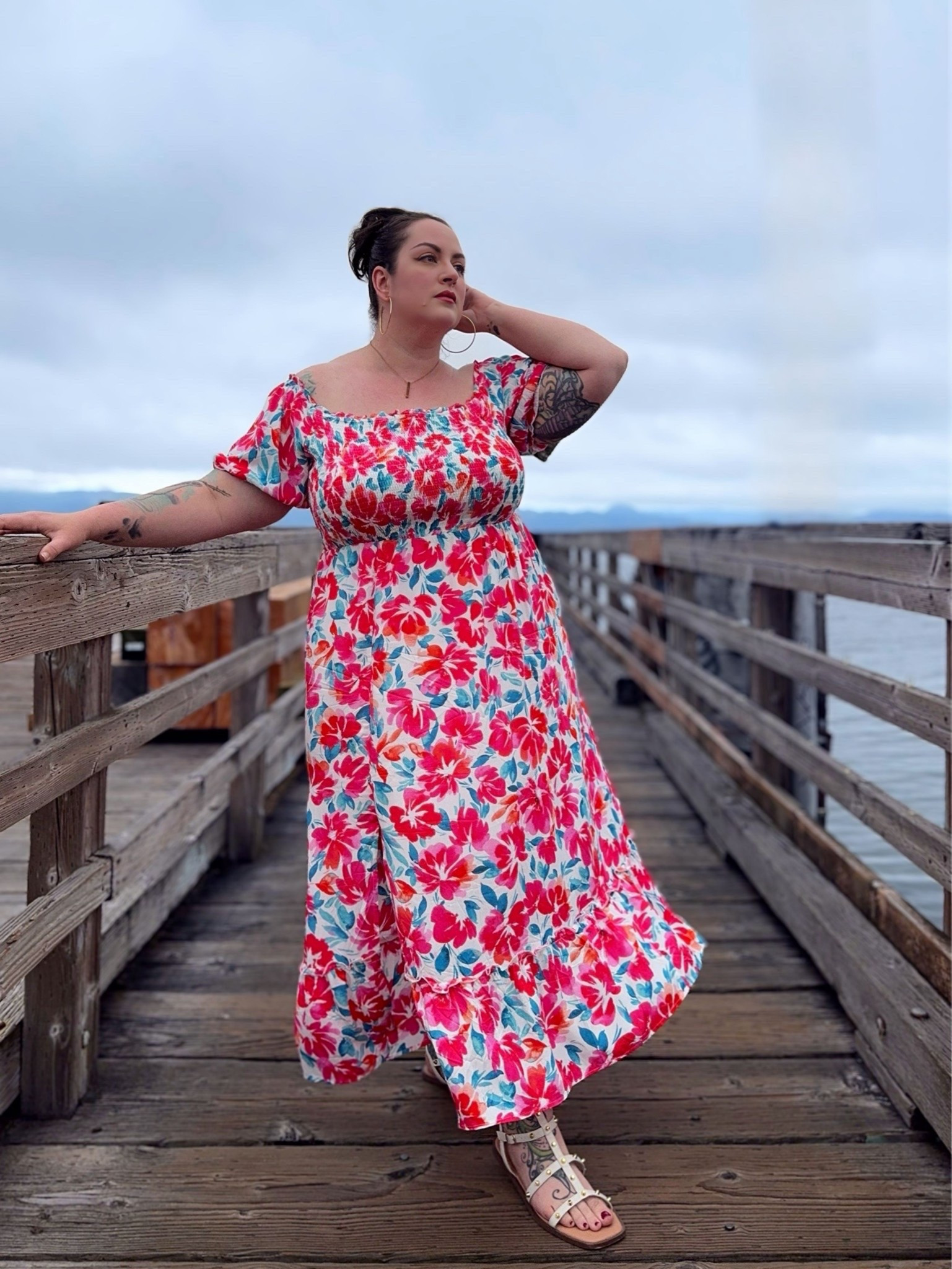 Plus size floral maxi dress with smocked bodice, side slit and pockets

#LTKSeasonal #LTKPlusSize #LTKFindsUnder50