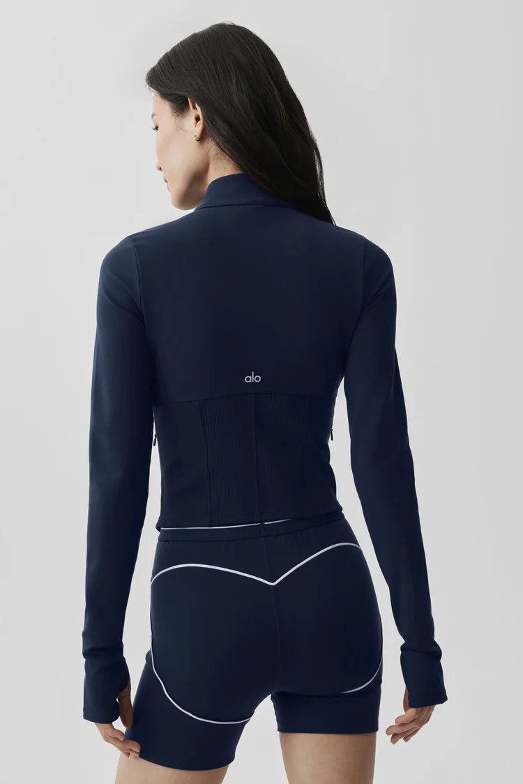 Airbrush Corset Full Zip Jacket | Alo Yoga (US)