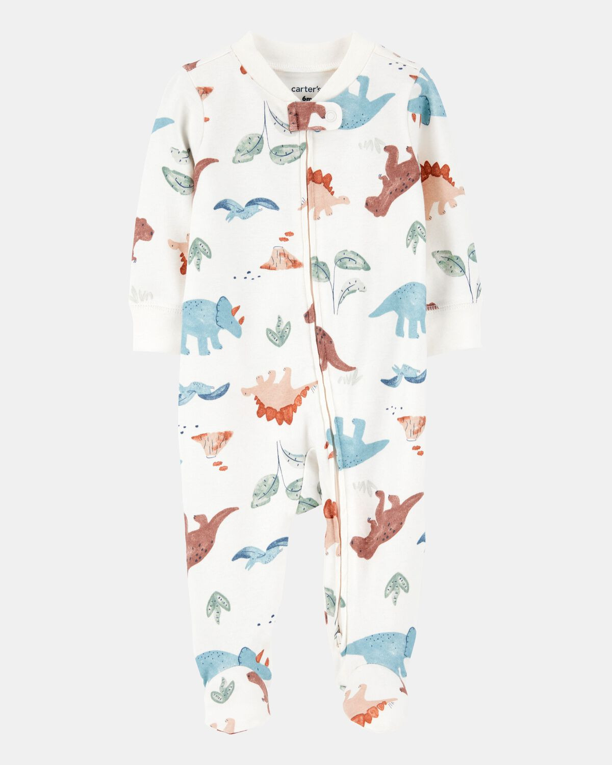 Baby Boy Dinosaur 2-Way Zip Cotton Sleep & Play Pajamas | Carter's | Carter's Inc