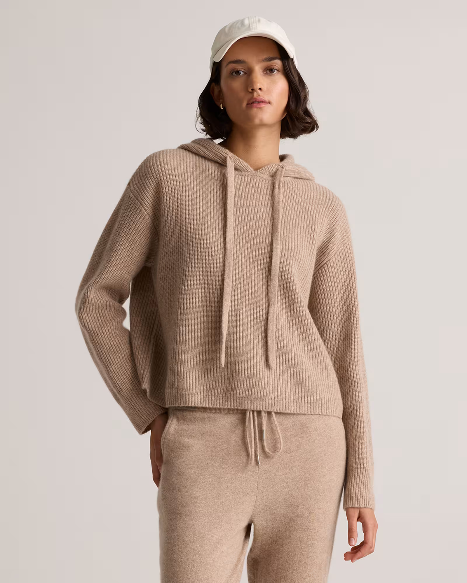 Mongolian Cashmere Fisherman Pullover Hoodie | Quince