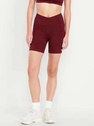Extra High-Waisted CloudComfy Biker Shorts -- 6-inch inseam | Old Navy (US)