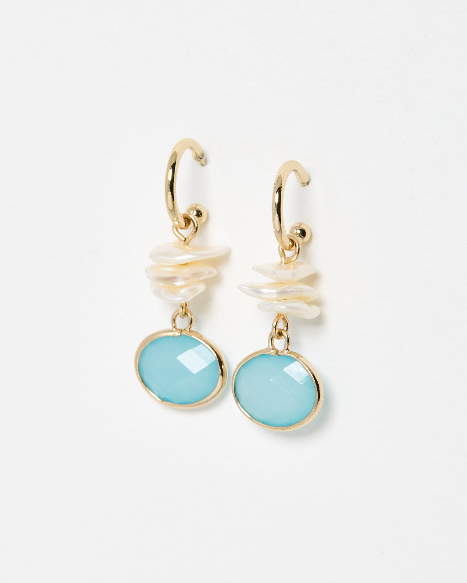 Amelia Freshwater Pearl Gold Tone Drop Earrings | Oliver Bonas | Oliver Bonas (Global)