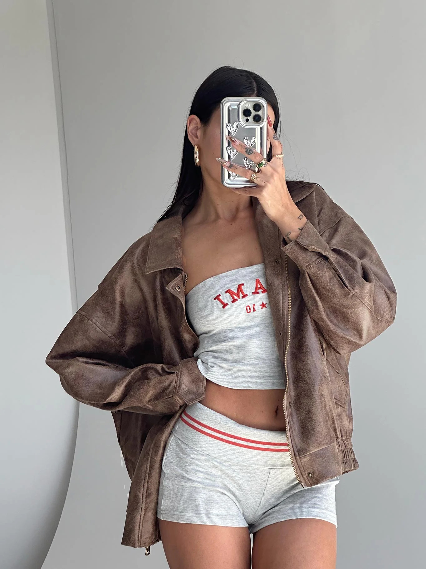 Kenny Bomber Chocolate | Princess Polly US