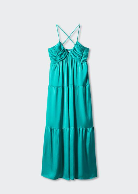 Vestito satinato increspato | Mango IT