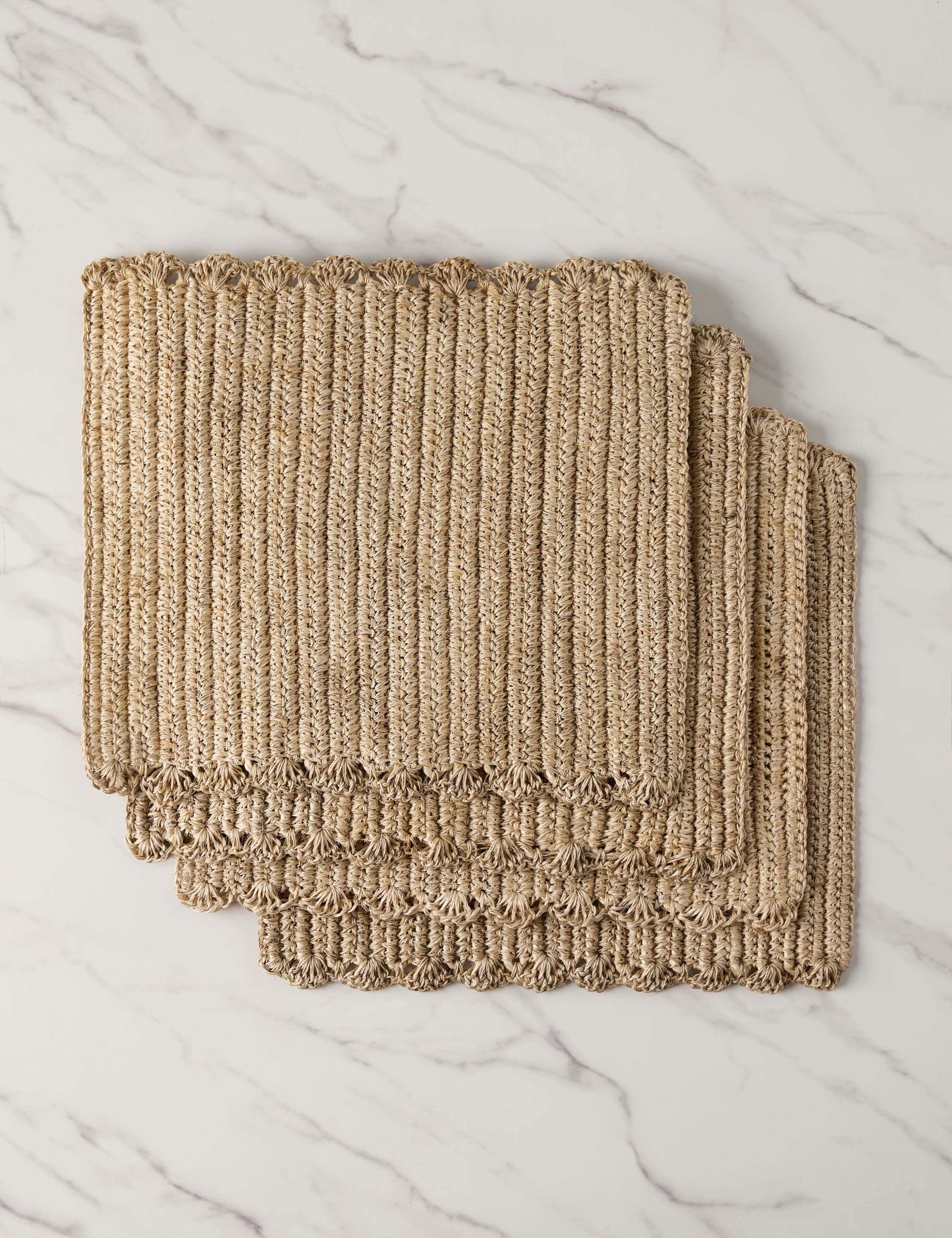 Fique Woven Placemat (Set of 4) by Tallo de Olivo, Natural | Lulu and Georgia 