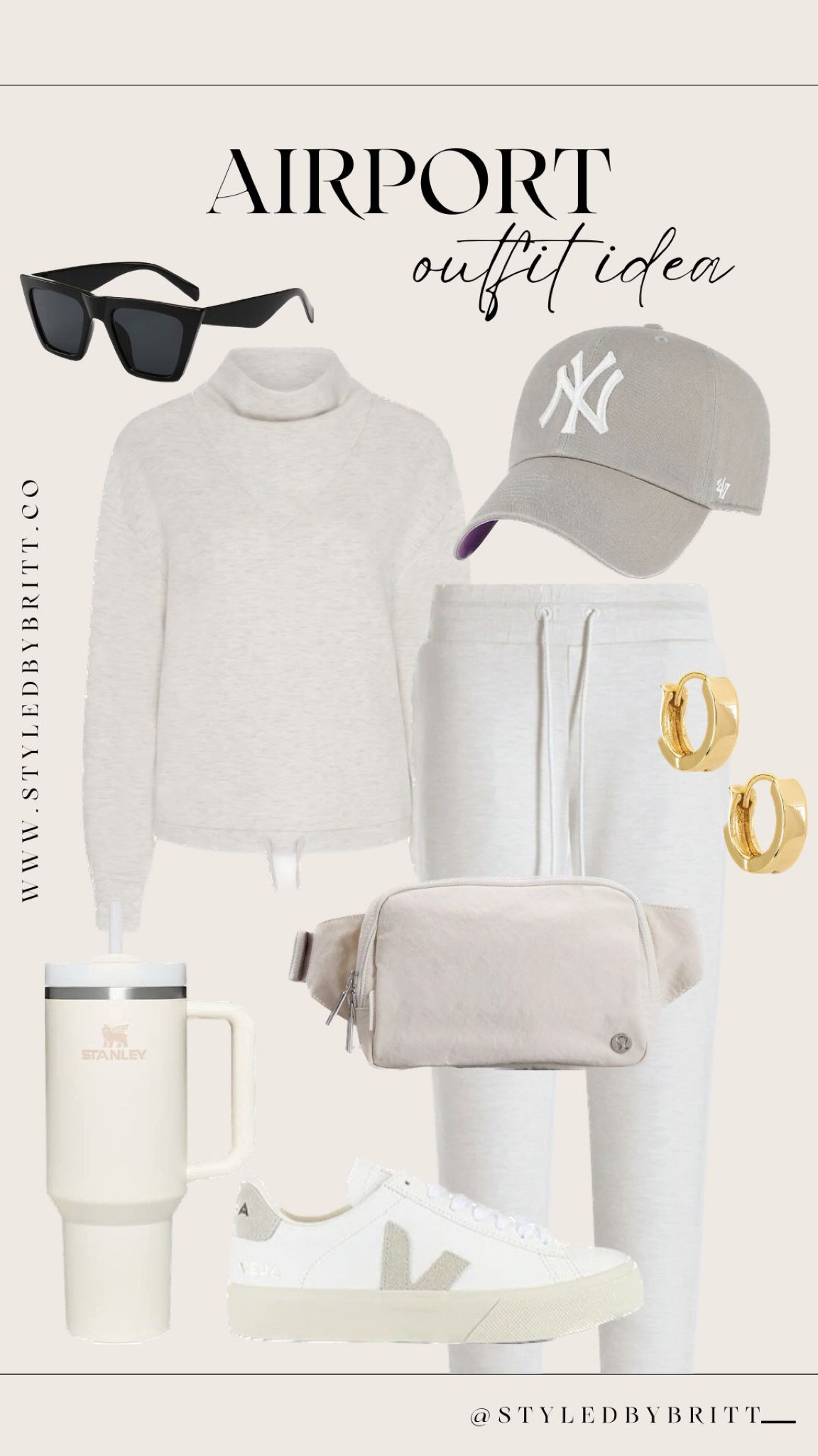 Airport outfit idea, travel outfit 

#LTKstyletip #LTKtravel