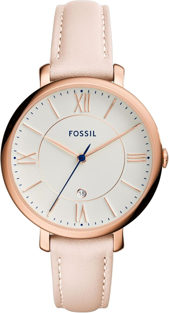 Fossil Jacqueline Women's Watch with Stainless Steel or Leather Band, Analog Watch Display | Amazon (US)