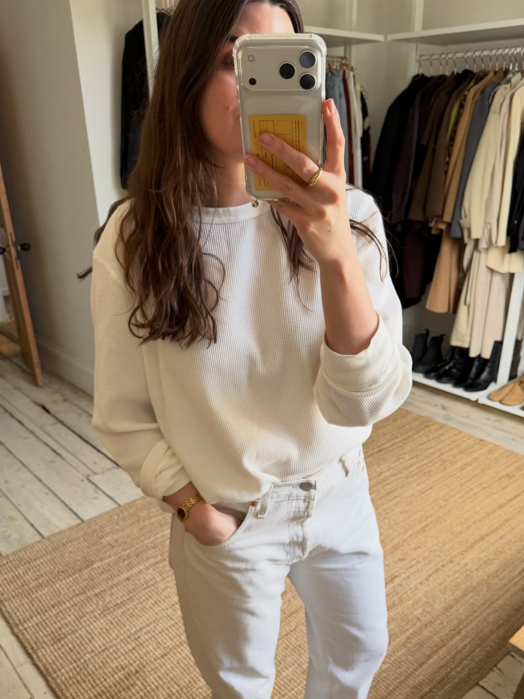 WNU cream top and Agolde cream denim jeans 

#LTKspring #LTKstyletip