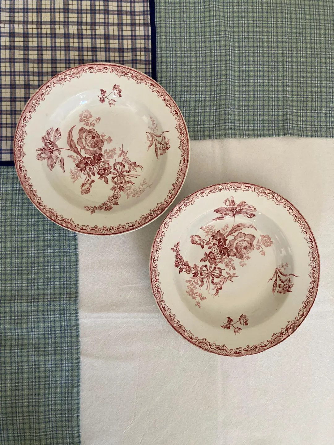 Sarreguemines Fontanges Assiettes Creuses Terre de Fer - Etsy France | Etsy (US)