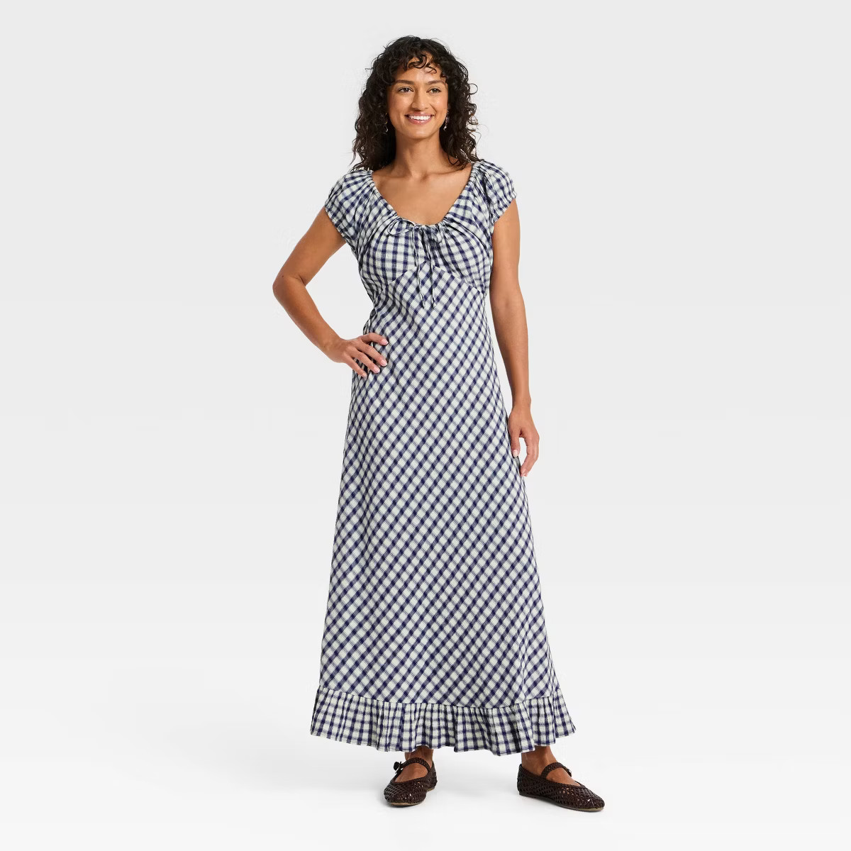 Women's Puff Short Sleeve Ankle Sundress - Universal Thread™ | Target