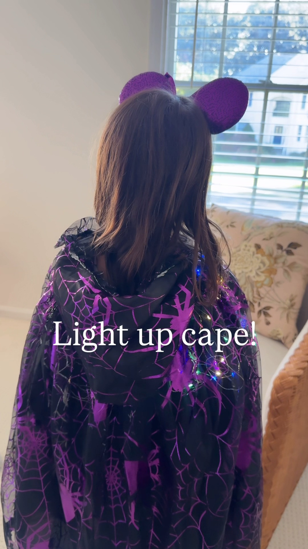 This light-up Halloween cape is such a fun Amazon find for kids! The spiderweb design and colorful lights make it perfect for trick-or-treating, Halloween parties, or adding a little extra fun to a costume. Such a cute way to make Halloween night feel even more special. 

 #LTKSeasonal #LTKKids