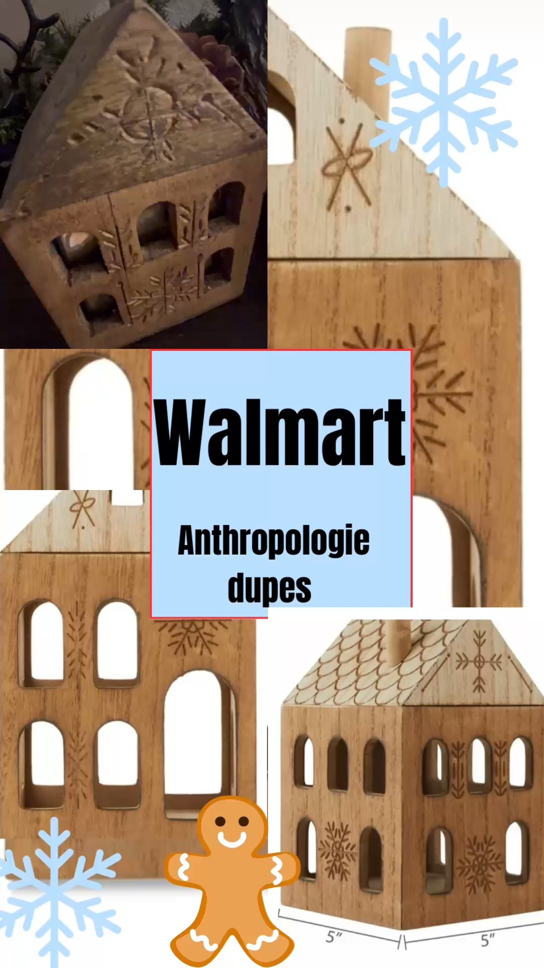 Walmart Gingerbread houses reminds me of my Anthropologie ones shown in the video.  
Anthropologie dupe get them while you can!!!!

#LTKHoliday #LTKSeasonal #LTKFamily