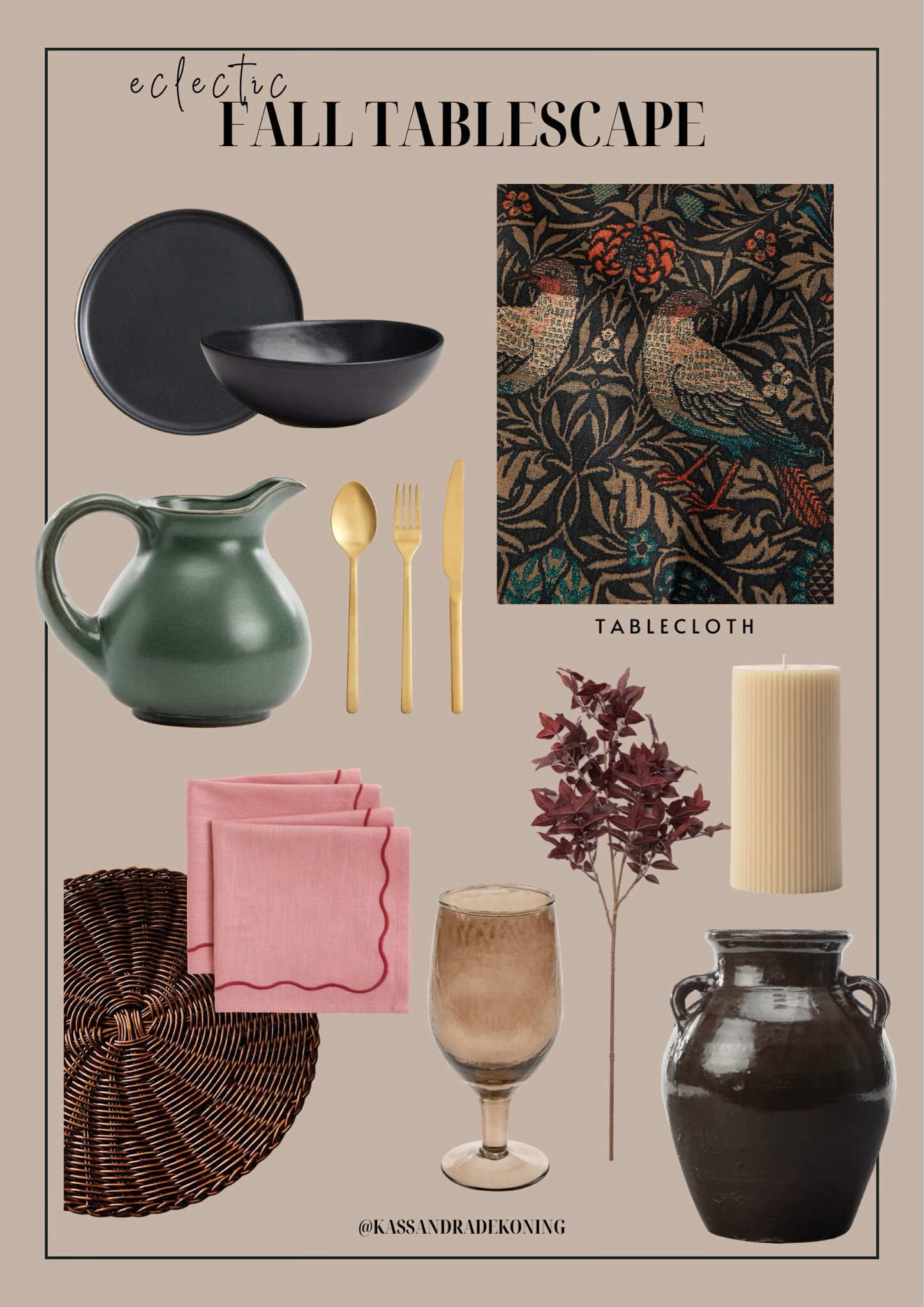 Eclectic Fall Tablescape 

#LTKHome #LTKFindsUnder100 #LTKSeasonal