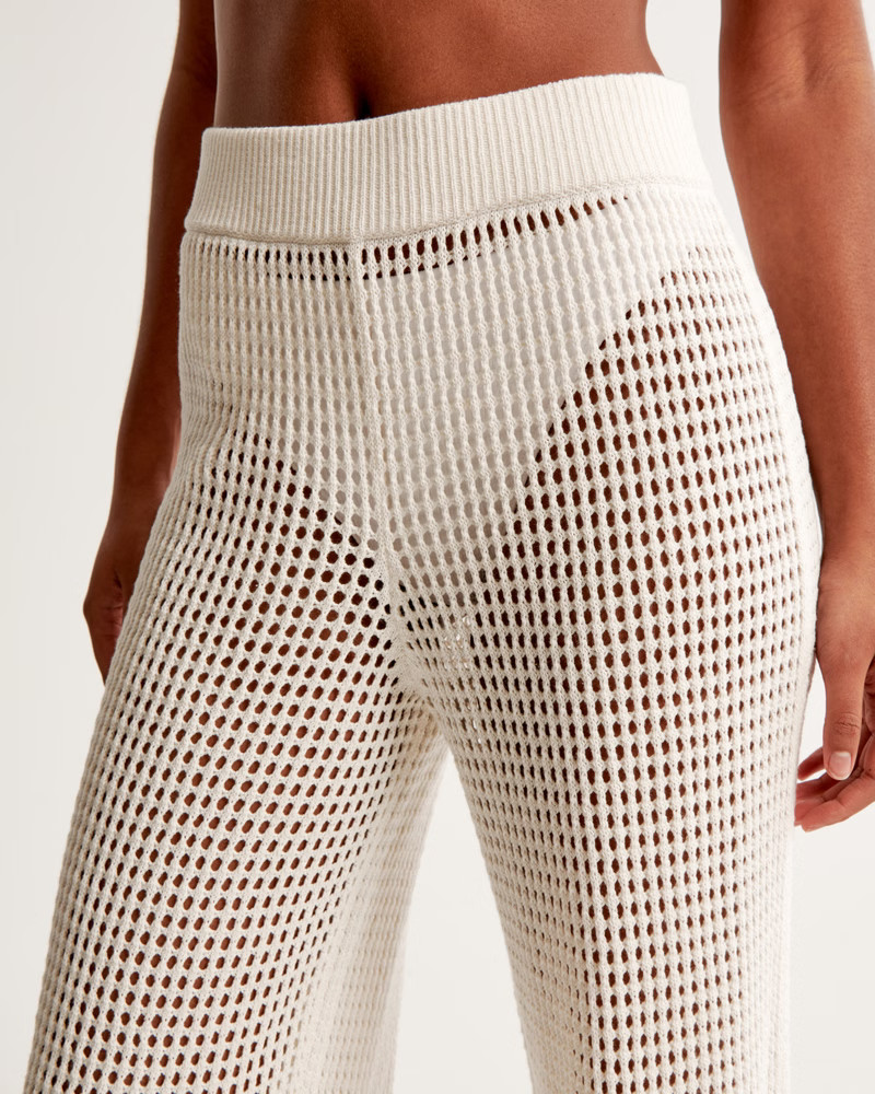 Women's Crochet-Style Coverup Pant | Women's New Arrivals | Abercrombie.com | Abercrombie & Fitch (US)