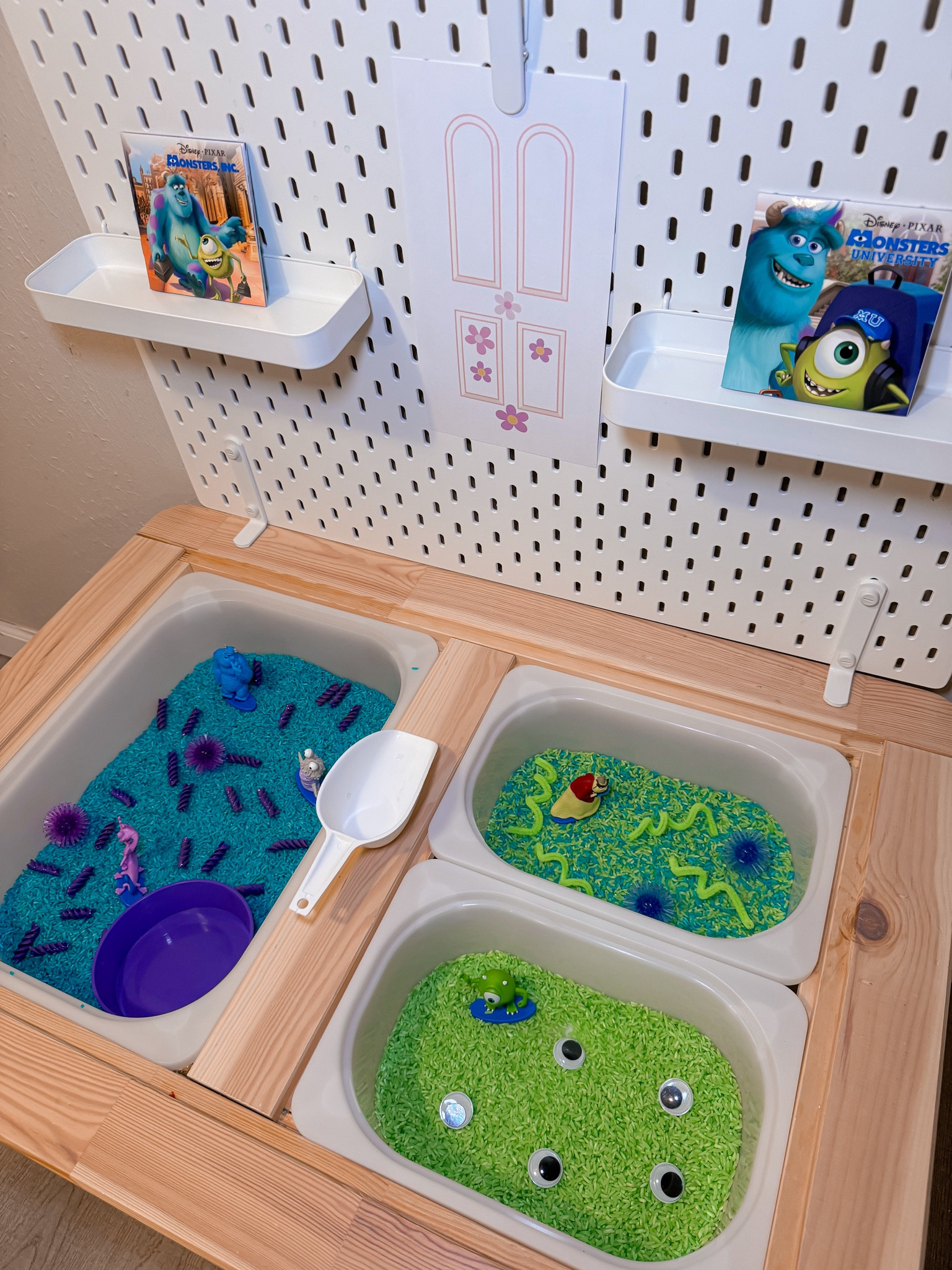 Monsters Inc Sensory Bin Ⓜ️💚💜💙 mini figures are from Dollar Tree! 

Disney DIY | Toddler Activity | Sensory Play | Sensory Supplies 

#LTKWatchNow #LTKFamily #LTKKids