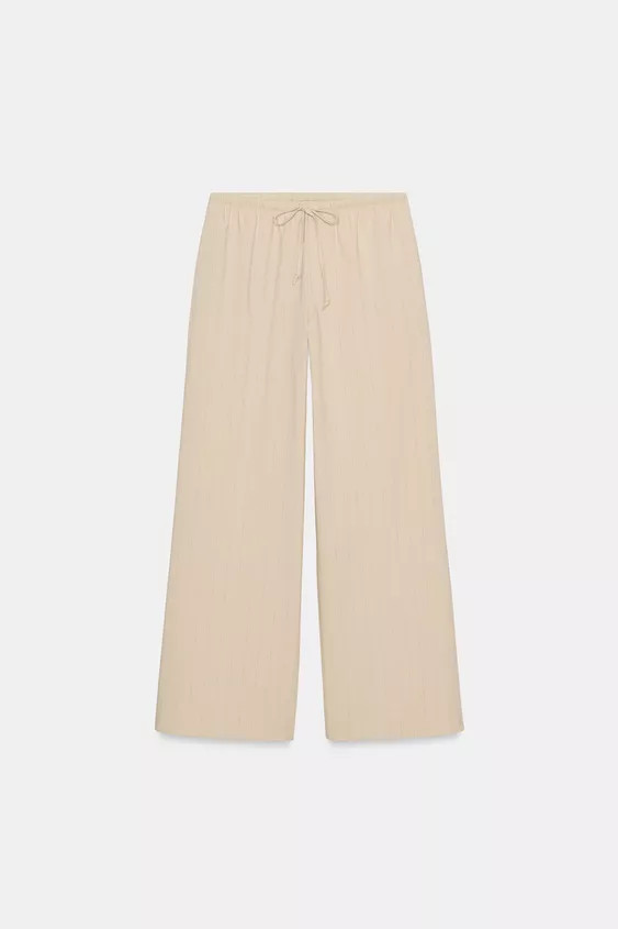 ZW COLLECTION STRIPED PYJAMA-STYLE TROUSERS | Zara UK