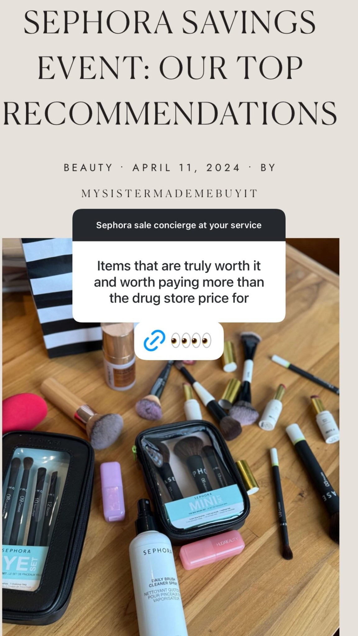 We always get overwhelmed covering the Sephora Savings Event because we love so much. As creators, we buy and try a lot more than the average person, so it can be overwhelming to pick favorites when there is a time and place for all of the things we do love. I know a lot of our followers want the best deals and some just want to know they are buying a product that will be worth it. So these are the qualifications we came up with when coming up with our list:

A product we would or have paid full price for because regardless of your discount – we are saying it is worth it!
Something we love and regularly use
Do we have a discount with the brand directly? And if we do, is there free shipping?
Is the brand exclusive to Sephora?

#LTKBeauty #LTKSaleAlert